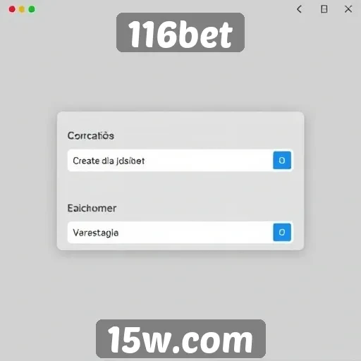 Avaliação da interface do usuário no 116bet